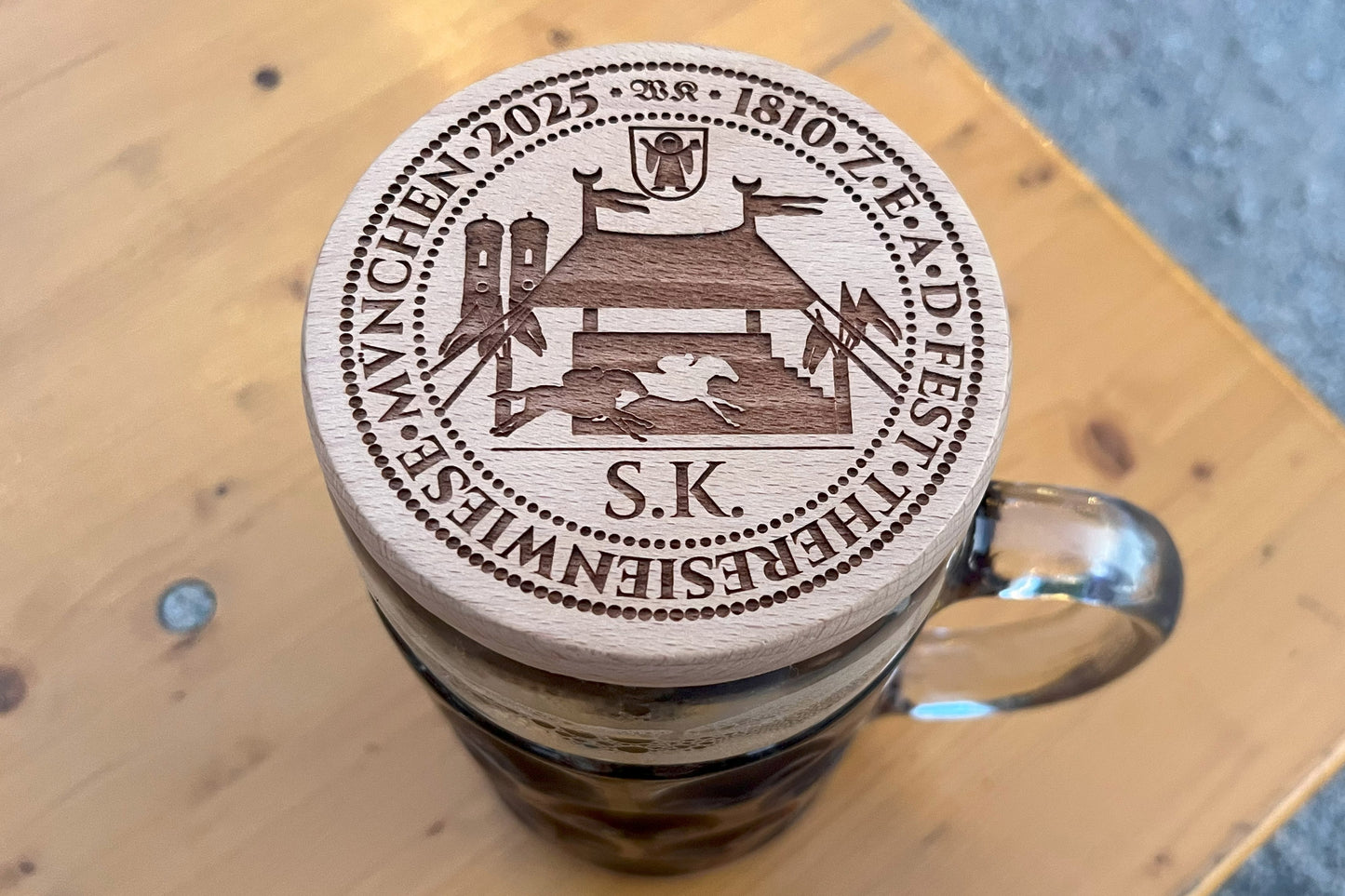 Wooden Mug Lid 2025 Special Edition With Personal Engraving